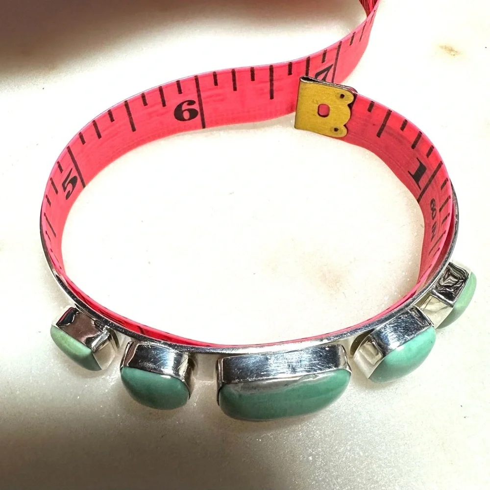 Jay King Green Variscite | Solid Sterling Silver Cuff Bracelet